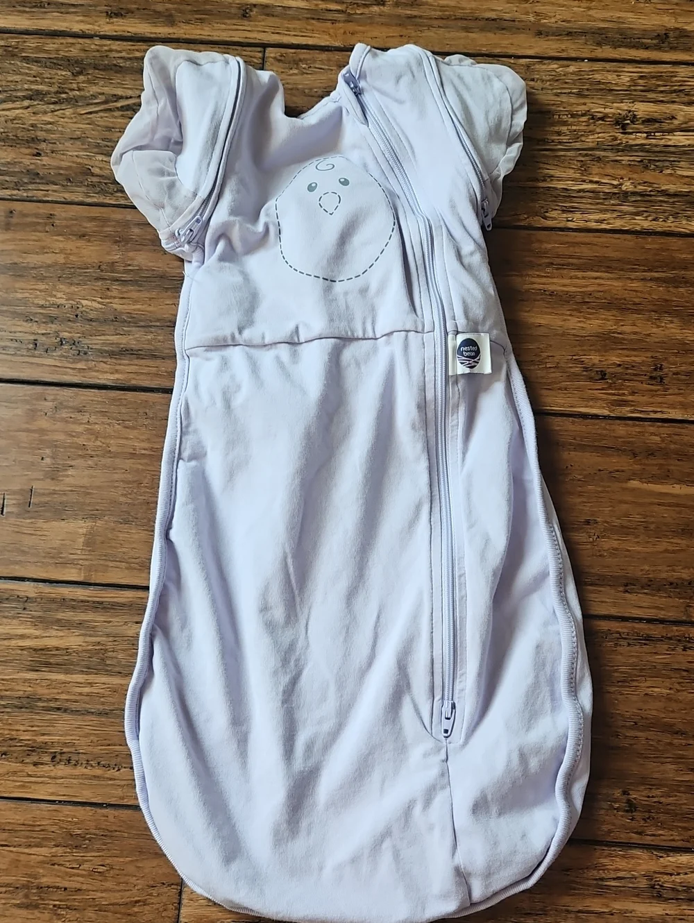Nested Bean Zen Classic Sleep Sack in Light Lilac Size 3-6months